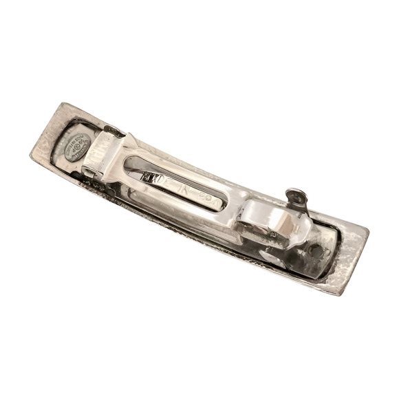 6504 - Chanel Logo Silver Barrette - Silver main image 5